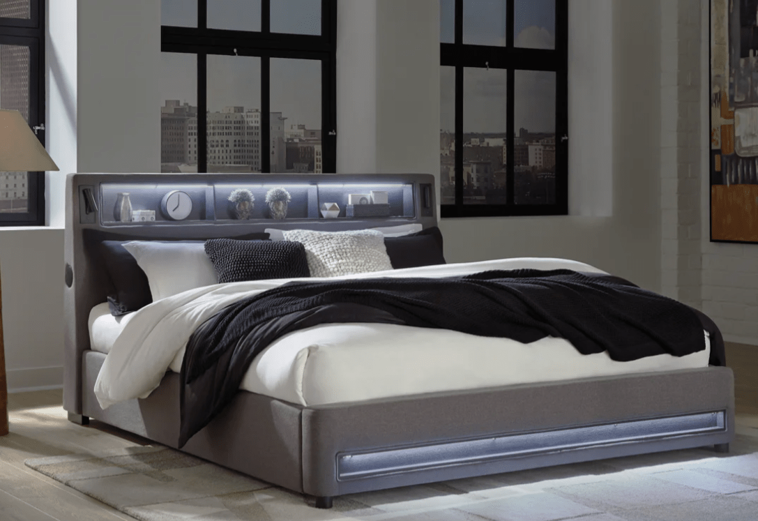 AshleyAshley PCB2721 Verishaw - Twin Upholstered Bed - Gray