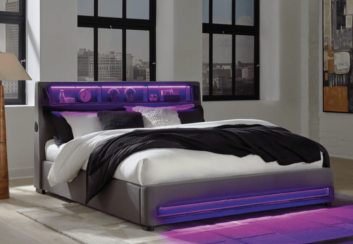 AshleyAshley PCB2721 Verishaw - Twin Upholstered Bed - Gray
