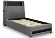AshleyAshley PCB2721 Verishaw - Twin Upholstered Bed - Gray