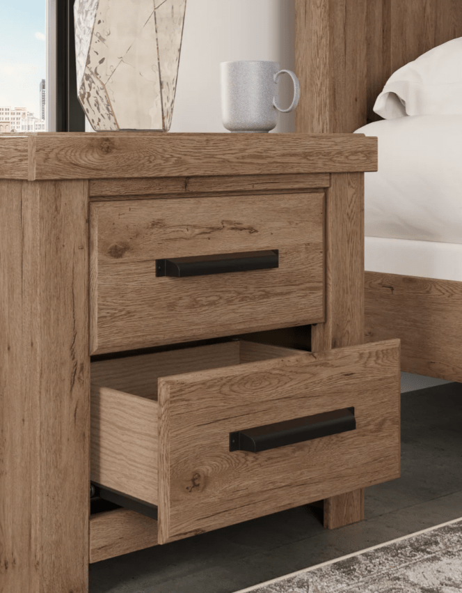 AshleyAshley PCB2844 Oliandon - Panel Bed - Light Brown