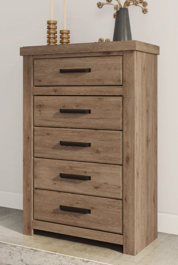 AshleyAshley PCB2844 Oliandon - Panel Bed - Light Brown