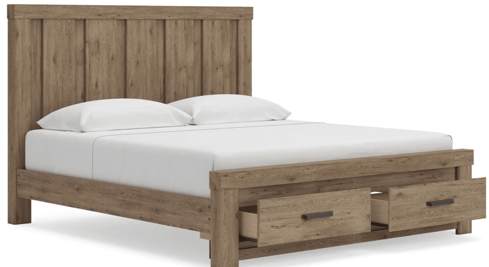 AshleyAshley PCB2844 Oliandon - Panel Storage Bed - Light Brown