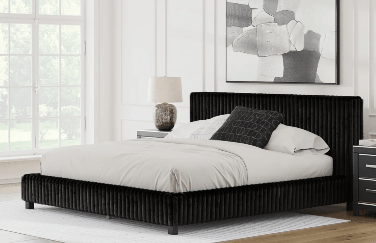 AshleyAshley PCB3380 Zuraleus - Upholstered Bed - Black