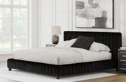 AshleyAshley PCB3380 Zuraleus - Upholstered Bed - Black