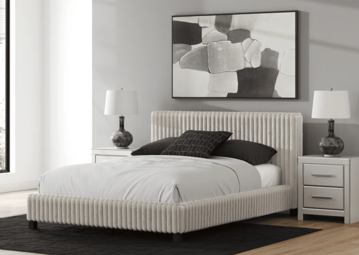 AshleyAshley PCB3381 Zuraleus - Upholstered Bed - White