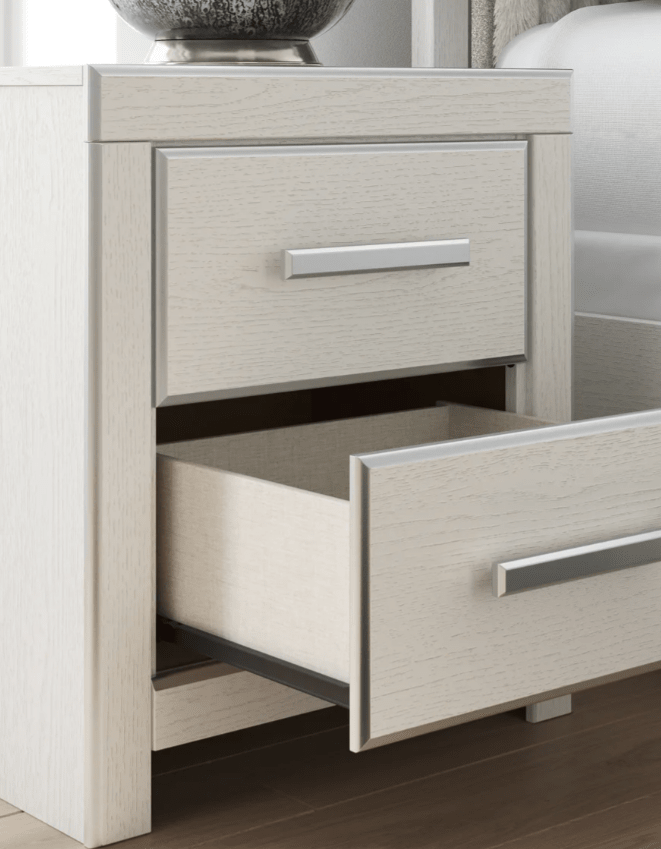 AshleyAshley PCB3381 Zuraleus - Upholstered Panel Bed - White