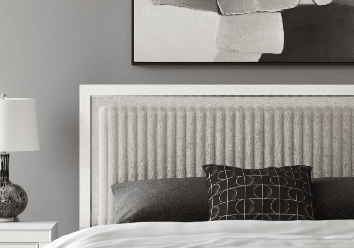 AshleyAshley PCB3381 Zuraleus - Upholstered Panel Platform Storage Bed - White