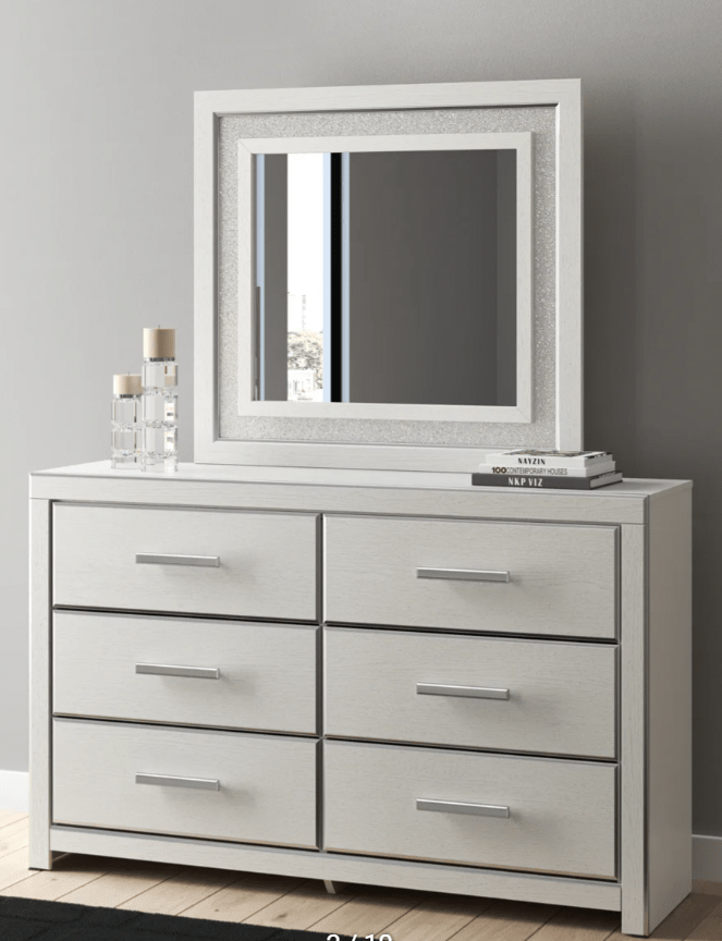 AshleyAshley PCB3381 Zuraleus - Upholstered Panel Platform Storage Bed - White