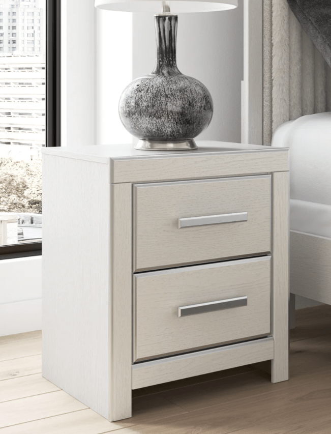 AshleyAshley PCB3381 Zuraleus - Upholstered Panel Platform Storage Bed - White