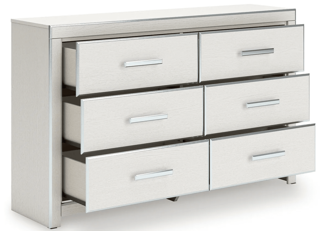 AshleyAshley PCB3381 Zuraleus - Upholstered Panel Platform Storage Bed - White