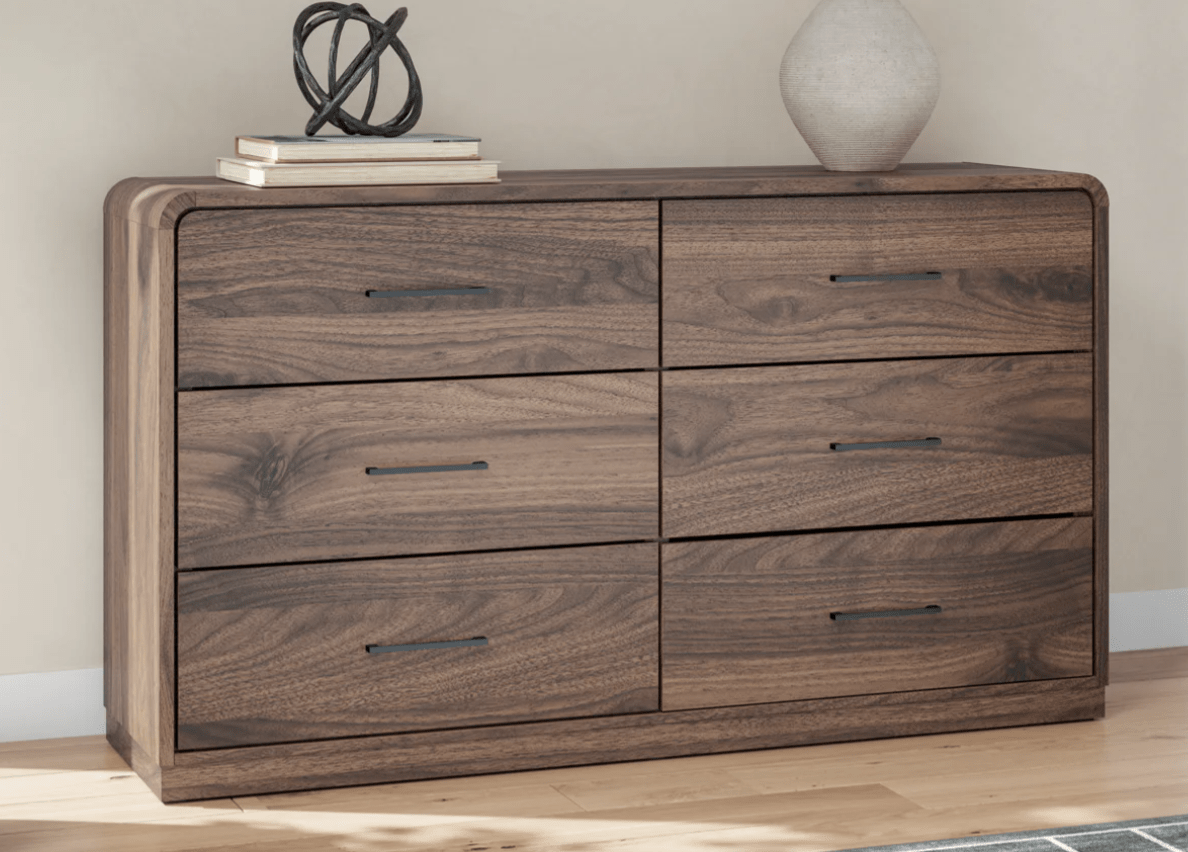 AshleyAshley PCB386 Panel Bed - Walnut Brown