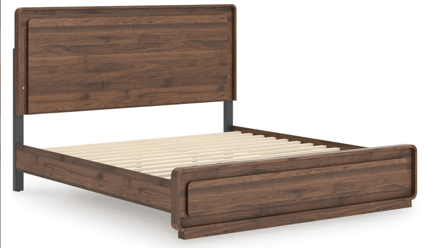 AshleyAshley PCB386 Panel Bed - Walnut Brown