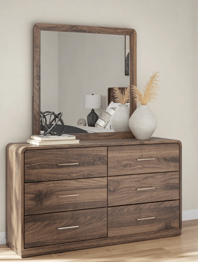 AshleyAshley PCB386 Panel Bed - Walnut Brown