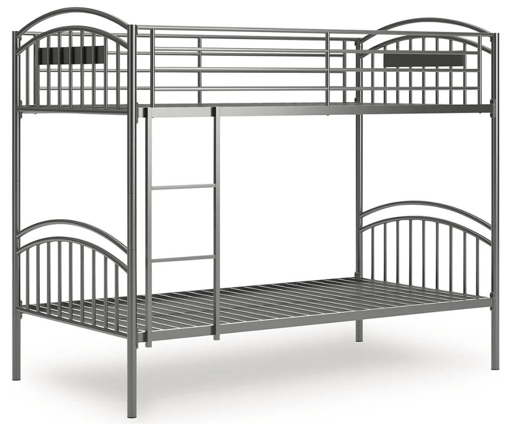 AshleyAshley PCB400 - 59 Lanceburg - Twin/Twin Bunk Bed With Ladder - Gray