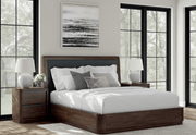 AshleyAshley PCB857 Dilenno - Upholstered Panel Bedroom - Dark Brown