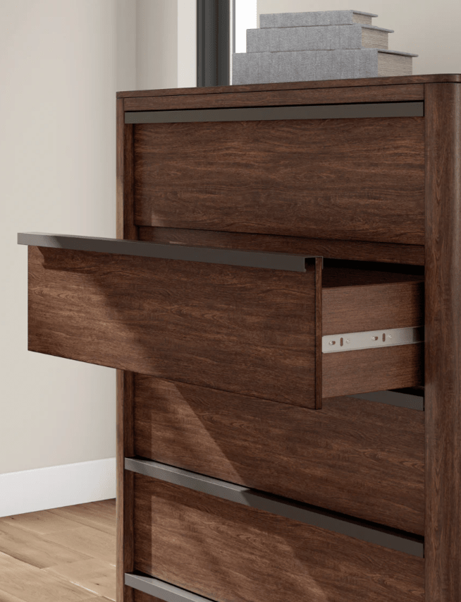 AshleyAshley PCB857 Dilenno - Upholstered Panel Bedroom - Dark Brown