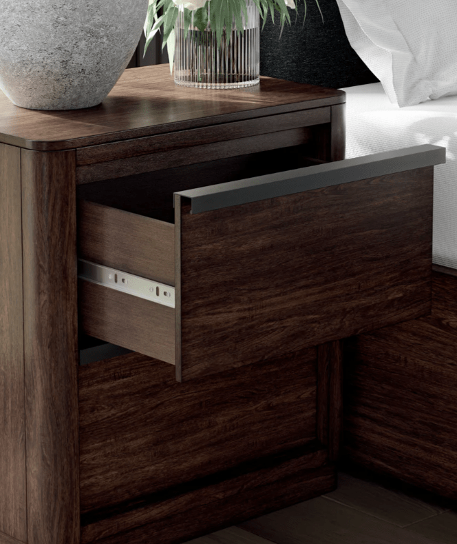 AshleyAshley PCB857 Dilenno - Upholstered Panel Bedroom - Dark Brown