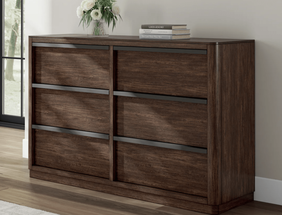 AshleyAshley PCB857 Dilenno - Upholstered Panel Bedroom - Dark Brown