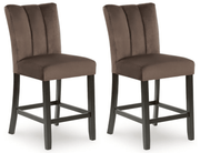 AshleyAshley PCD581 - 124 Jeshina - Upholstered Barstool (Set of 2) - Mocha