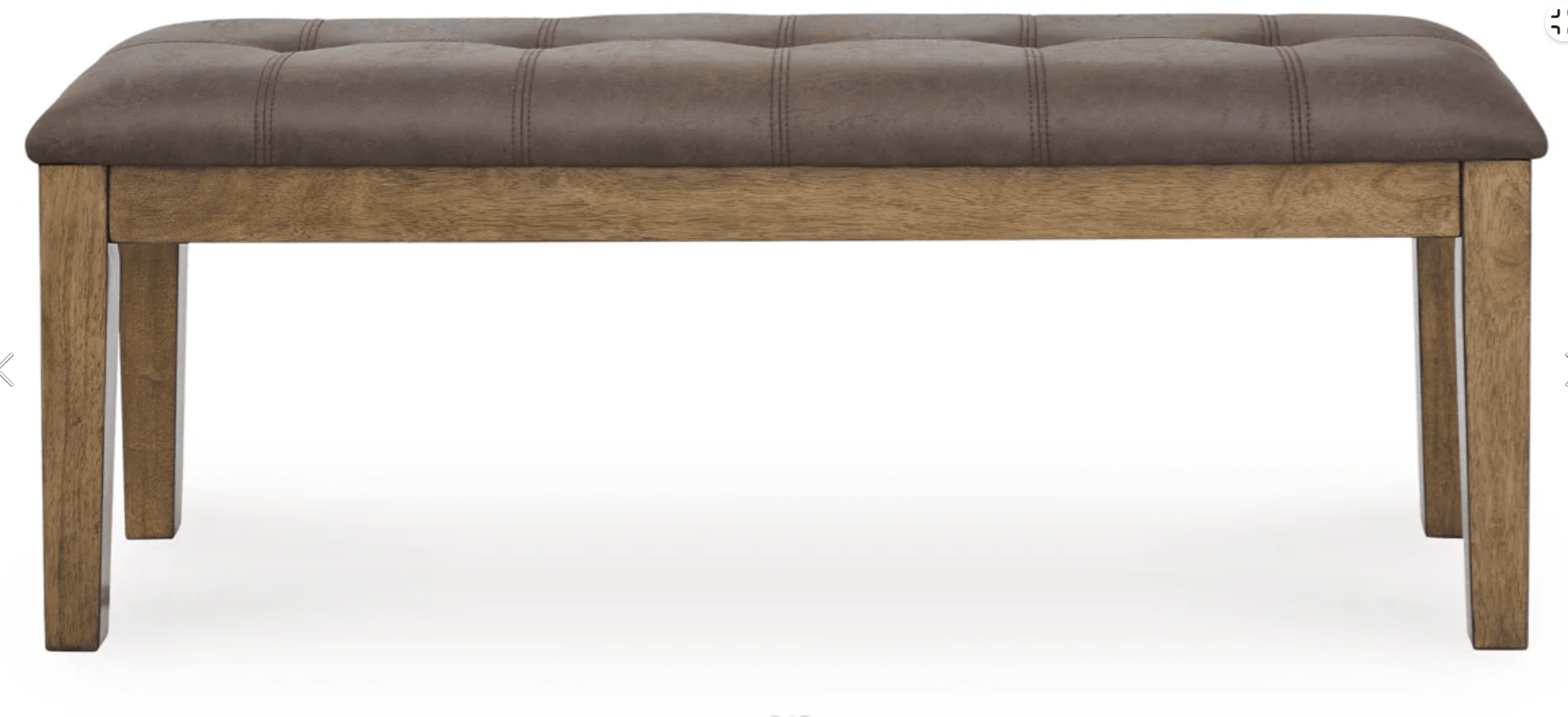 AshleyAshley PCD592 - 00 Urbinforte - Large Upholstered Dining Room Bench - Light Brown