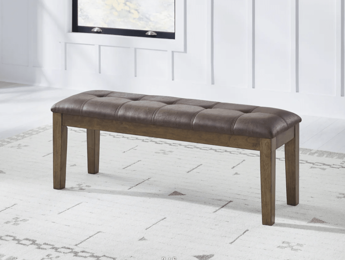 AshleyAshley PCD592 - 00 Urbinforte - Large Upholstered Dining Room Bench - Light Brown
