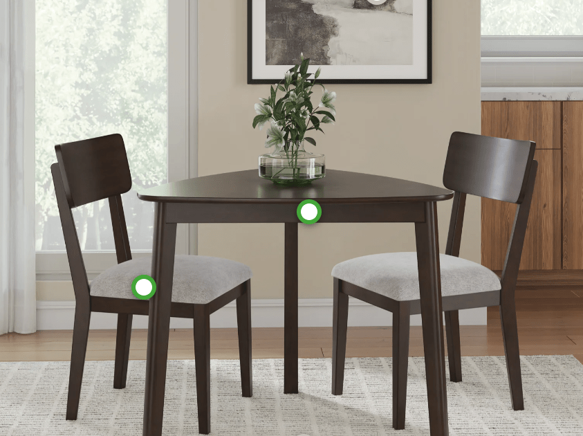 AshleyAshley PCD607 Mallenette - Triangle Dining Room Table - Merlot