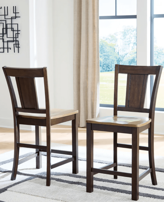 AshleyAshley PCD651 Rylandeen Counter Height - Light Brown / Dark Brown