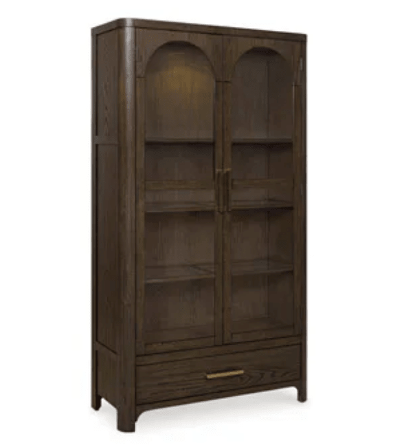 AshleyAshley PCD843 - 76 Display Cabinet - Burnished Brown