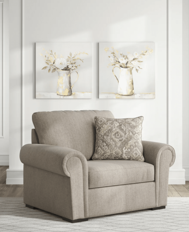 AshleyAshley Sararose - Sofa, Loveseat, Chair, Ottoman - Heather - 57102