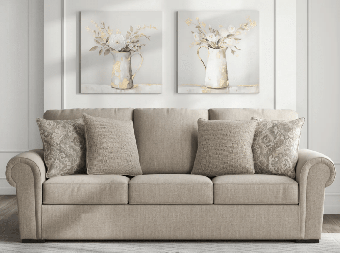 AshleyAshley Sararose - Sofa, Loveseat, Chair, Ottoman - Heather - 57102