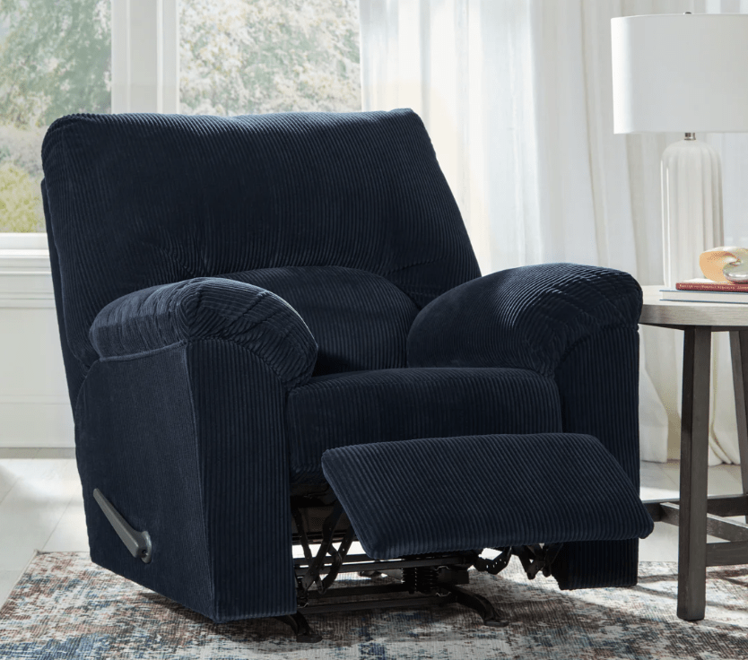 AshleyAshley Simplejoy - Rocker Recliner - Fabric - Navy - 2420525C