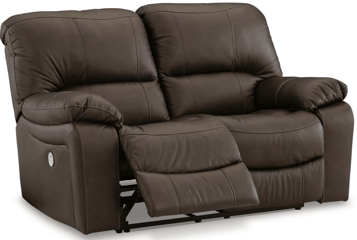 AshleyAshley U43808 Leesworth - Power Reclining Sofa, Loveseat, Rocker Recliner - Dark Brown