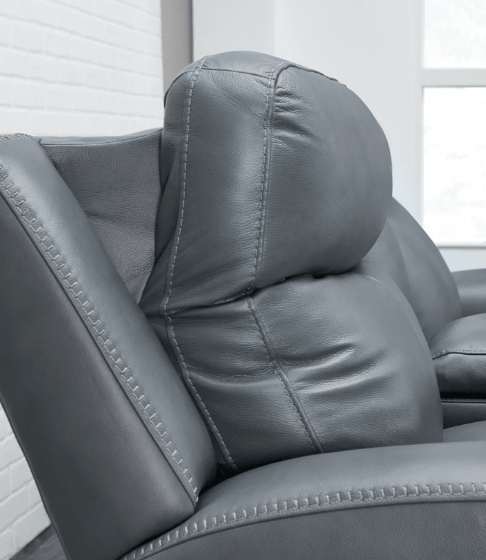 AshleyAshley U59504 Mindanao Dual Power Leather Reclining Sofa