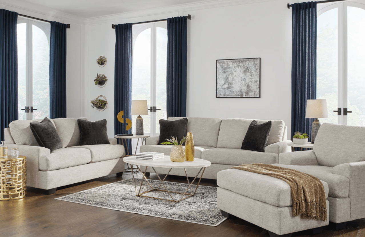 AshleyAshley Vayda - 33104 - Sofa, Loveseat, Chair, Ottoman - Pebble