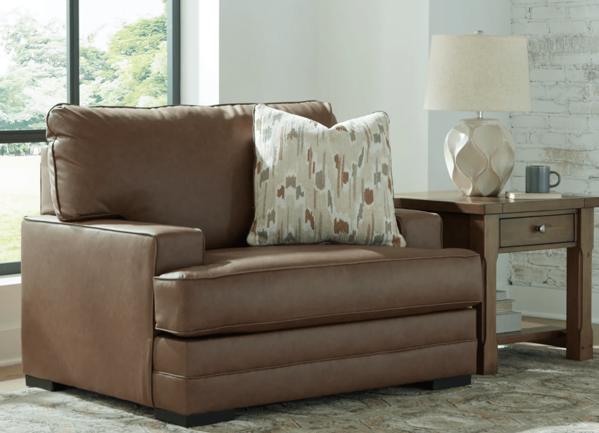 AshleyAshley VillaCourt - Sofa, Loveseat, Chair, Ottoman - Caramel - 74909