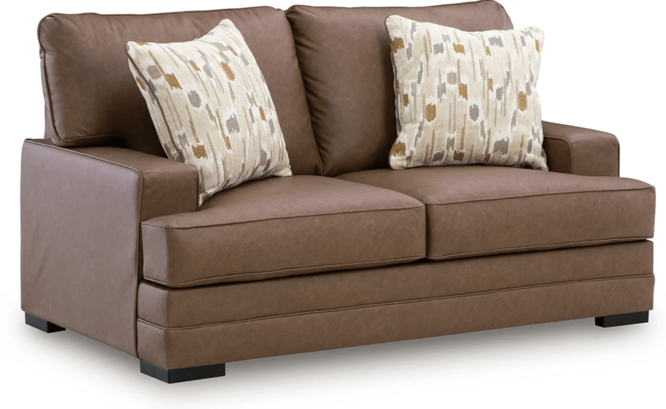 AshleyAshley VillaCourt - Sofa, Loveseat, Chair, Ottoman - Caramel - 74909