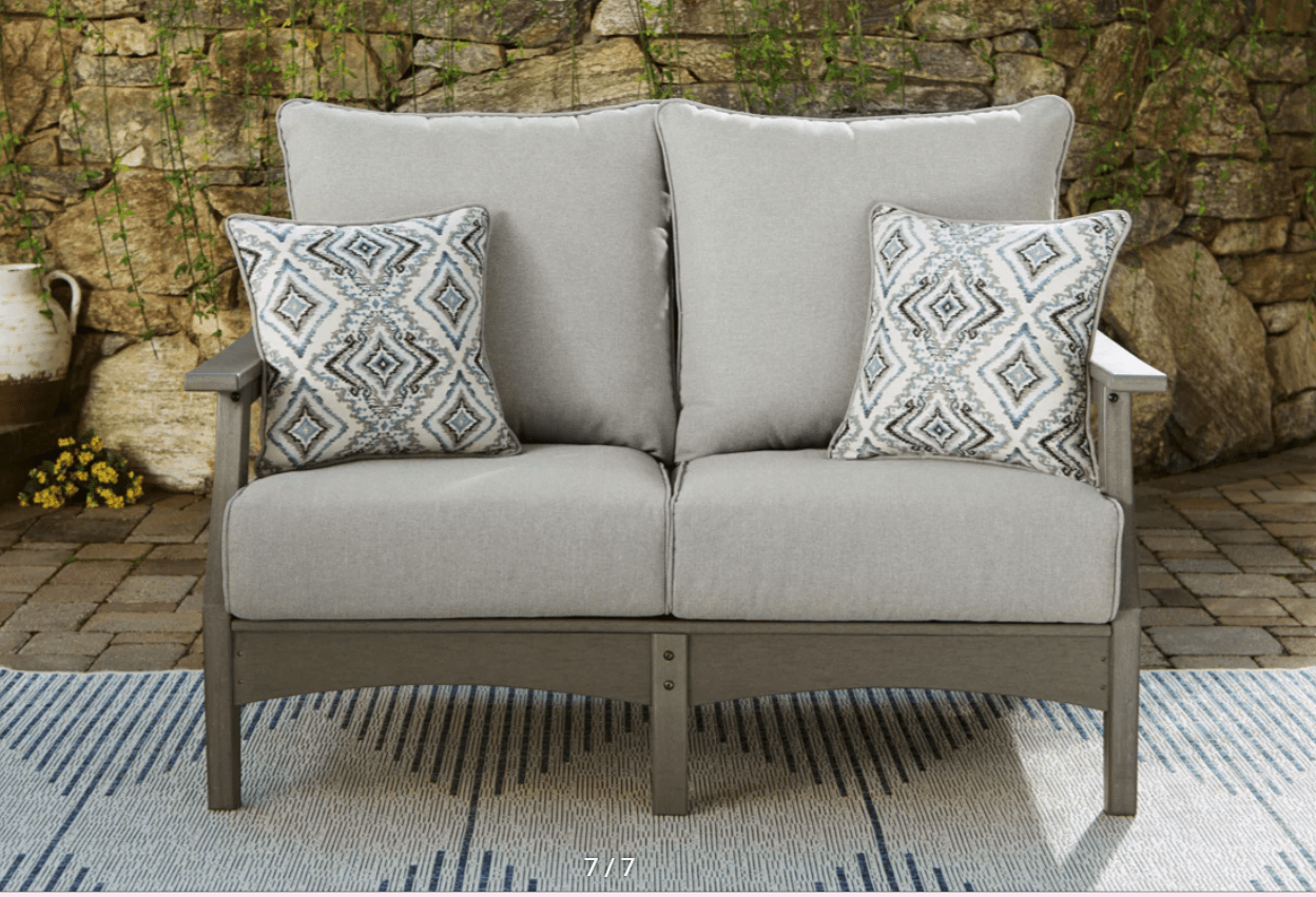 AshleyAshley Visola - Loveseat w/Cushion - Gray P802 - 835