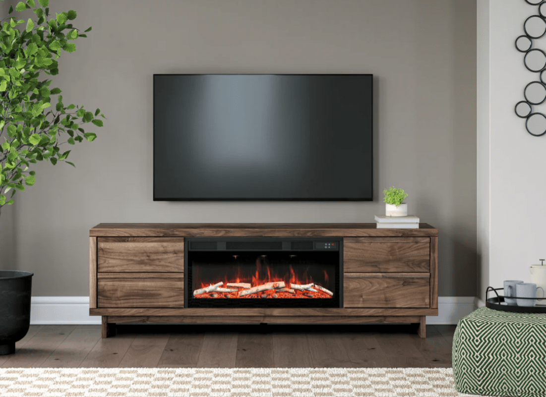 AshleyAshley Zadilyn - XL TV Stand With Fireplace Option - W3367