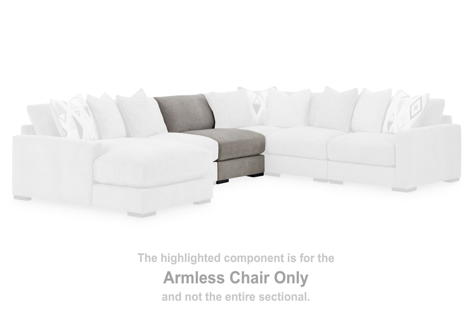 AshleyAslan Court 5 - Piece Sectional