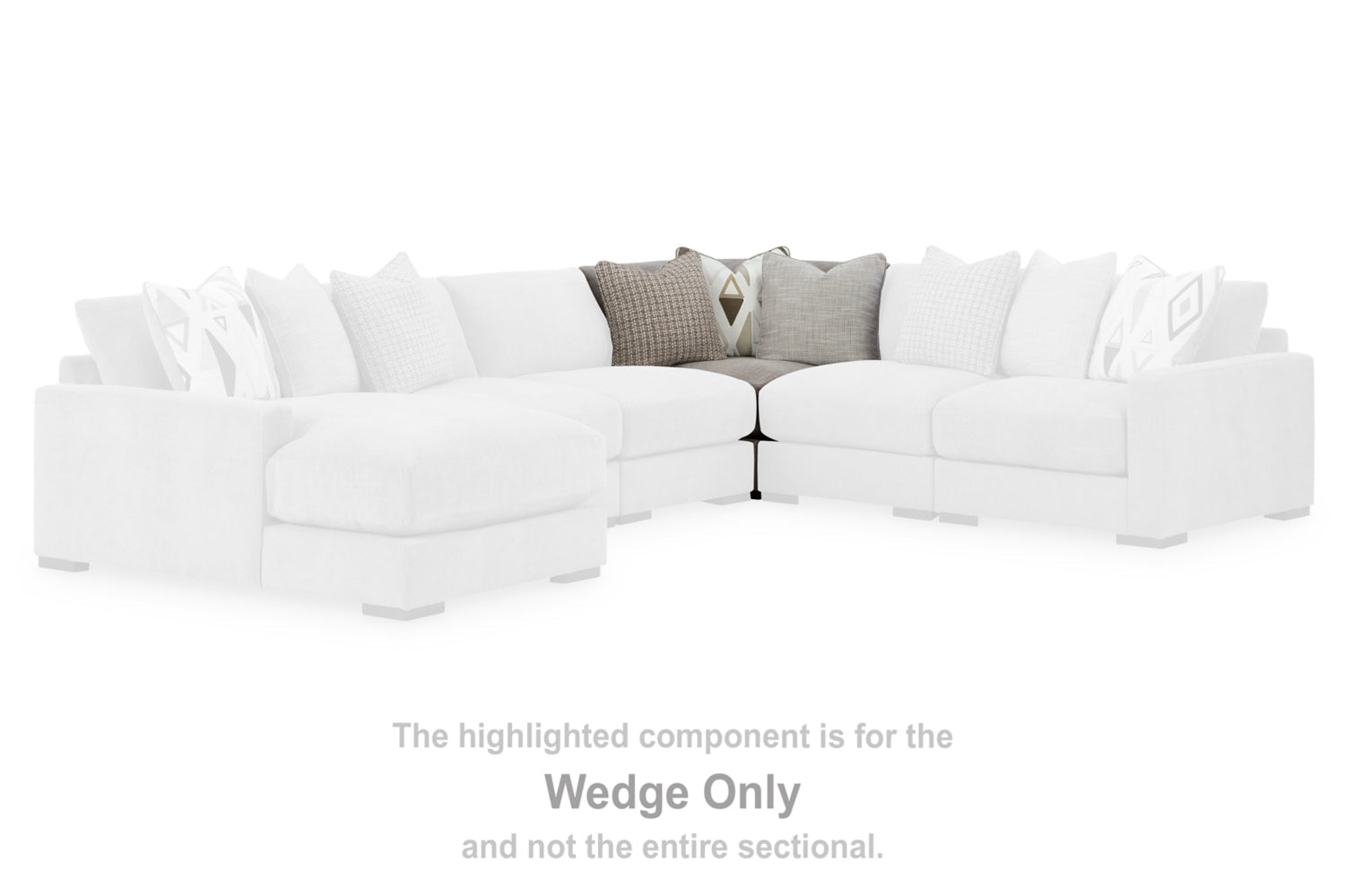 AshleyAslan Court 5 - Piece Sectional