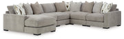 AshleyAslan Court 6 - Piece Sectional with Chaise