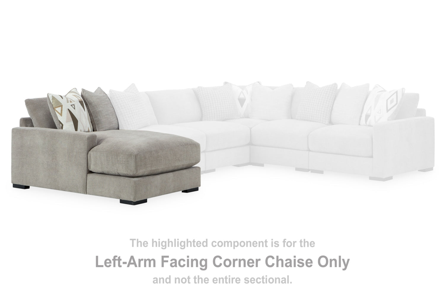 AshleyAslan Court 6 - Piece Sectional with Chaise