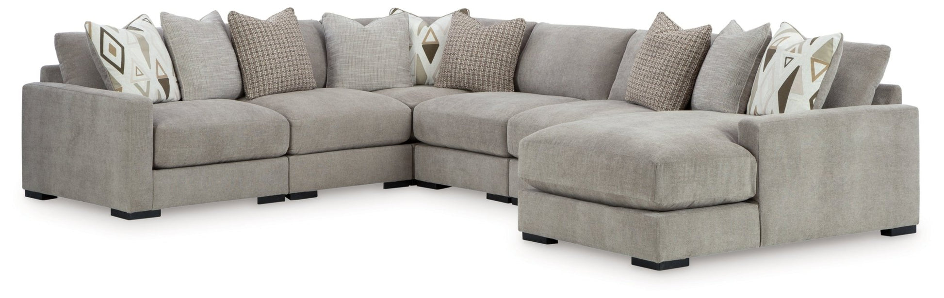 AshleyAslan Court 6 - Piece Sectional with Chaise