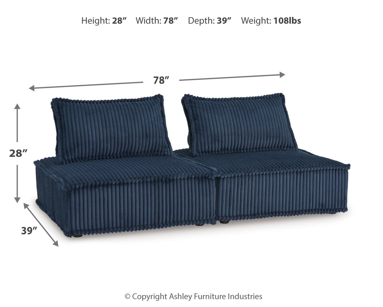 AshleyBales 2 - Piece Modular Seating