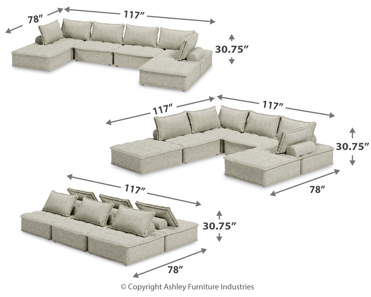 AshleyBales 6 - Piece Modular Seating