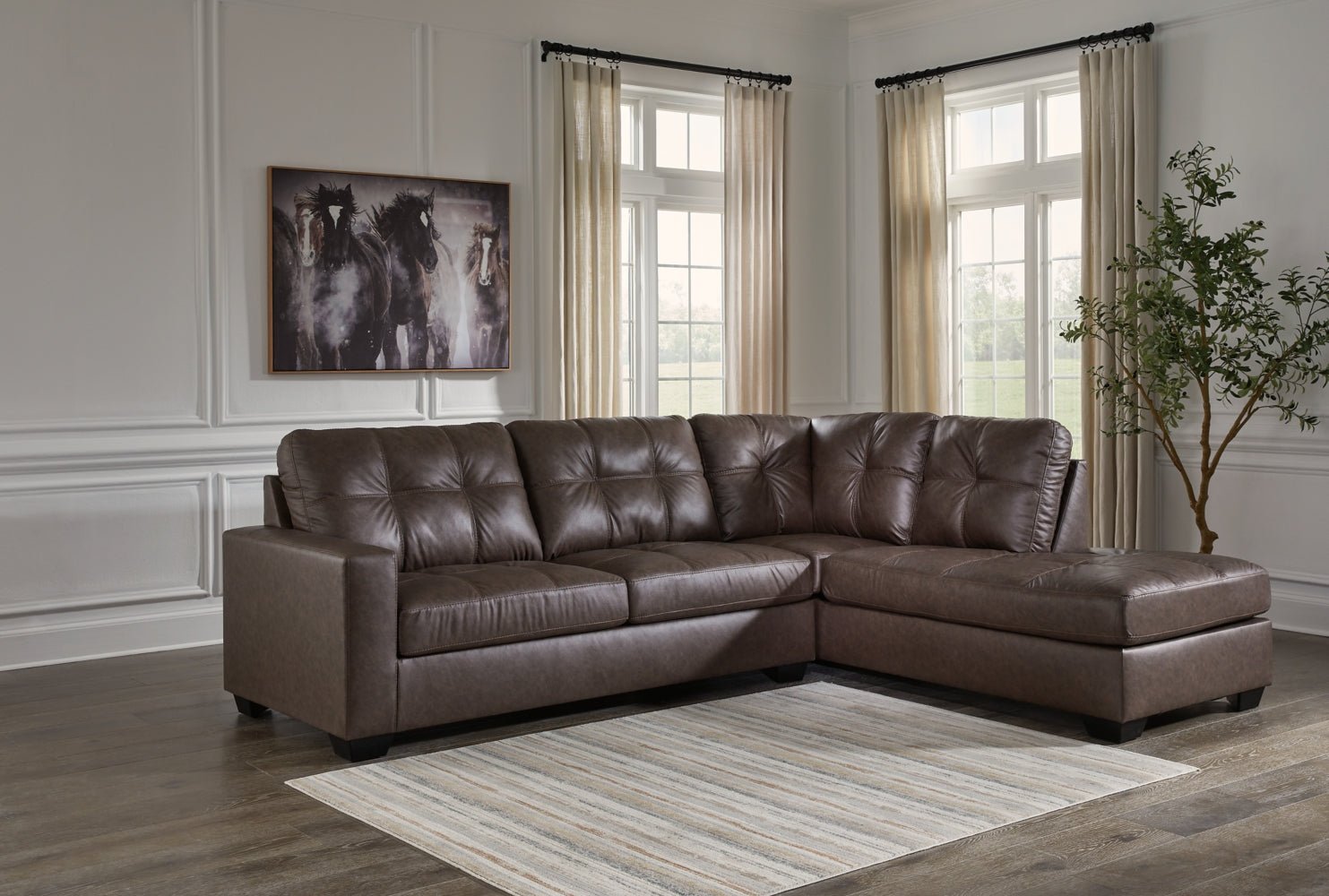 AshleyBarlin Mills 2 - Piece Sectional with Chaise