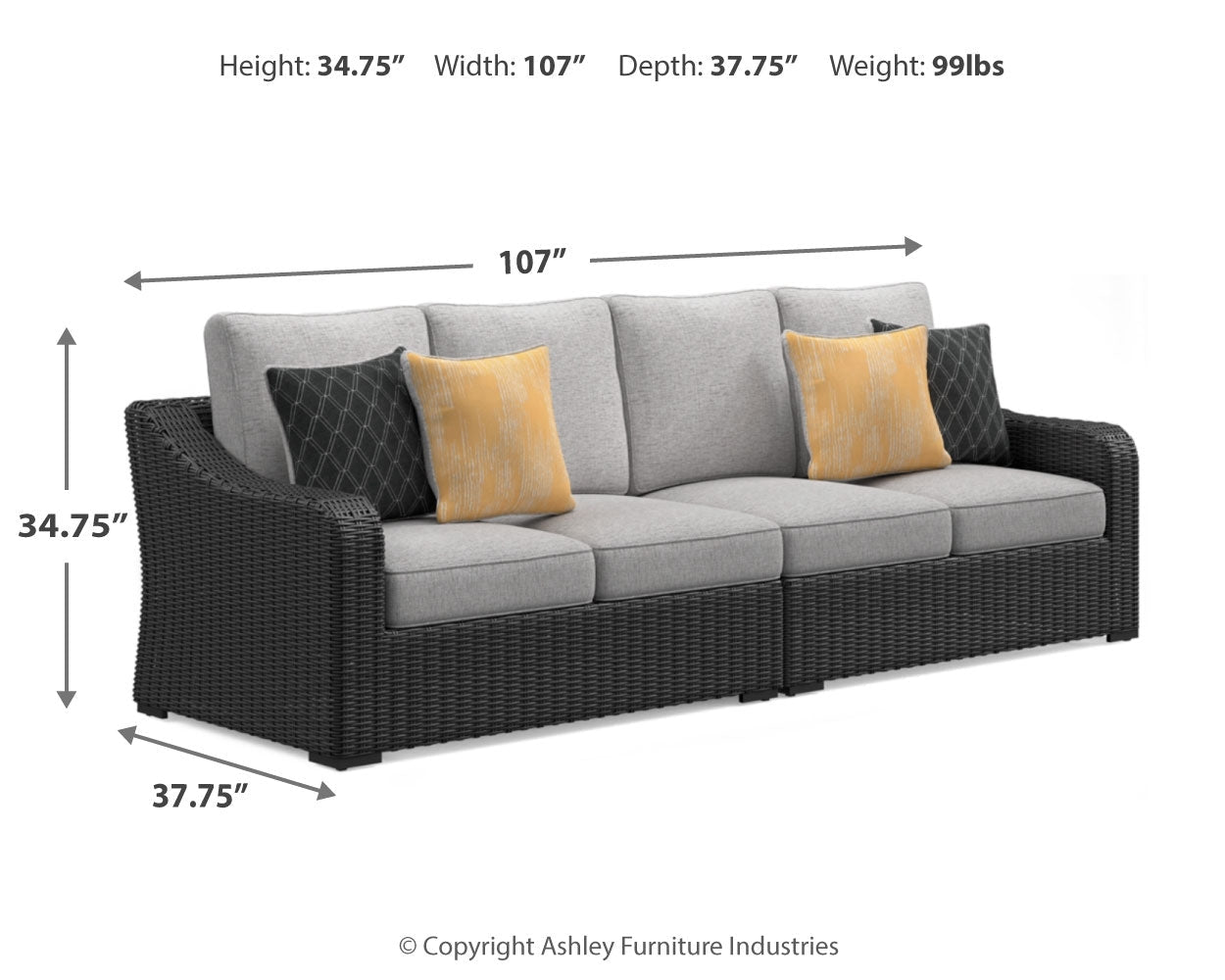 AshleyBeachcroft 5 - Piece Outdoor Sectional