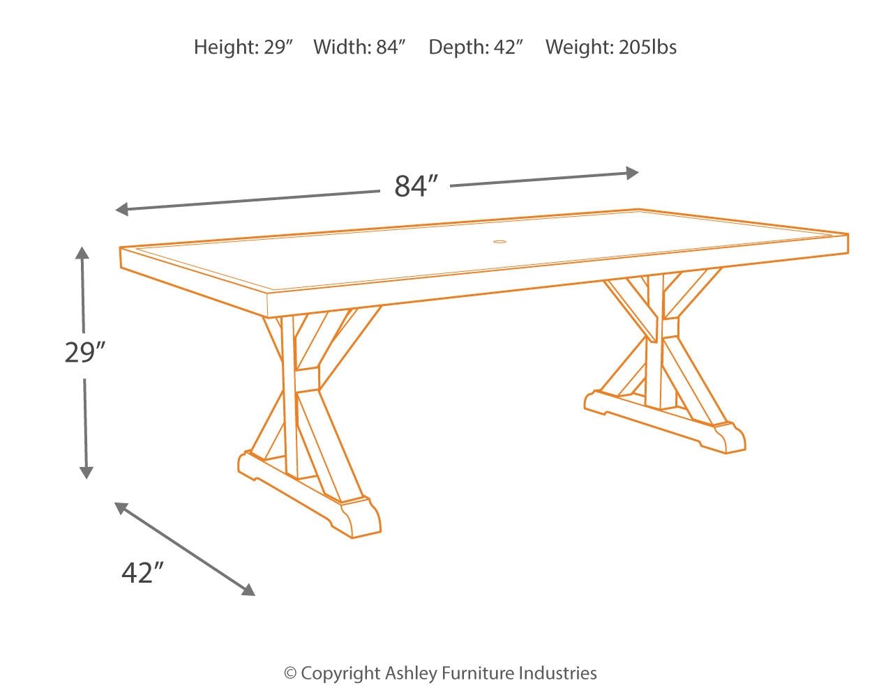 AshleyBeachcroft Outdoor Dining Table