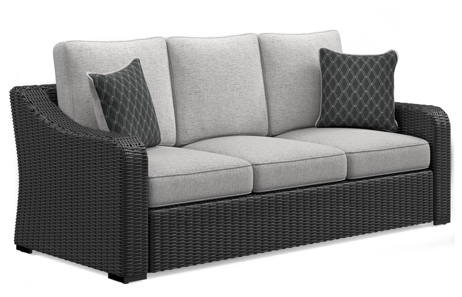 AshleyBeachcroft Outdoor Sofa and 2 Chairs with Coffee Table