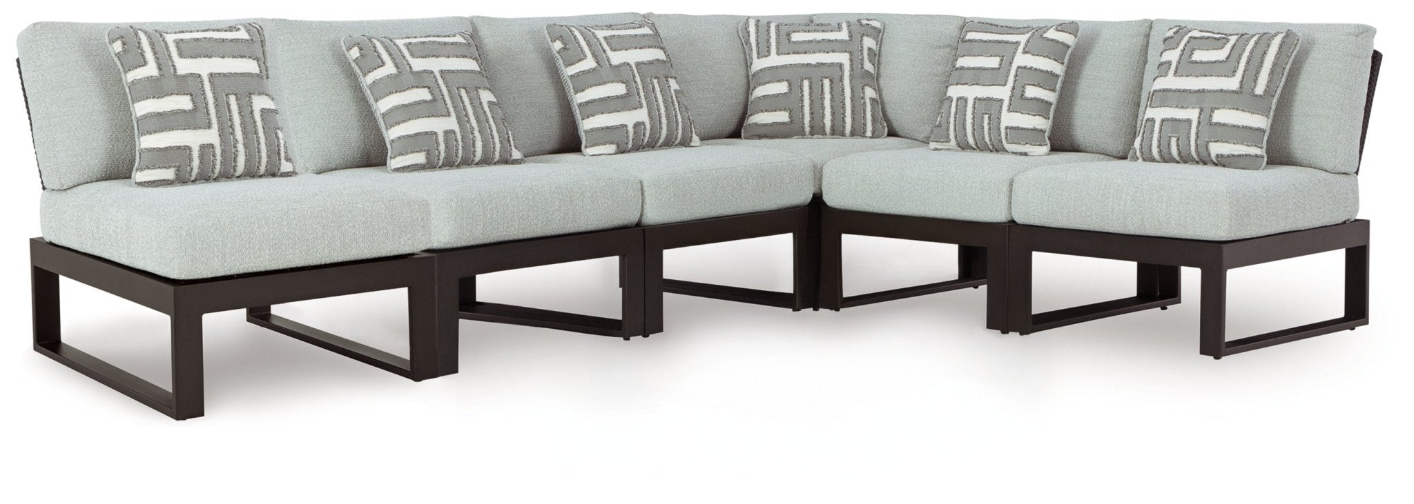 AshleyBeachloft 8 - Piece Sectional with Ottoman and Coffee Table